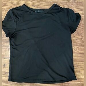 Soft Stretch Seamless Fabric Crew Baby Tee Brit & Bri Large